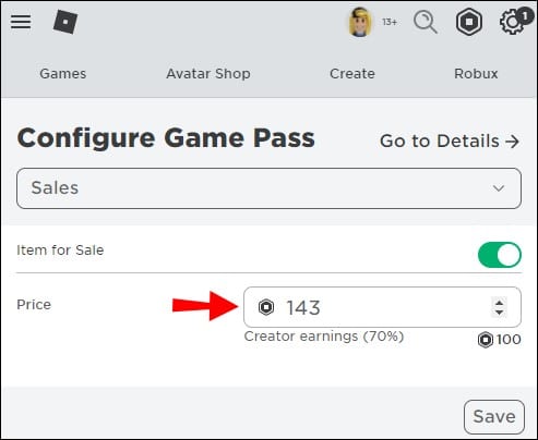 Robloxwill deduct 30% of the indicated amount