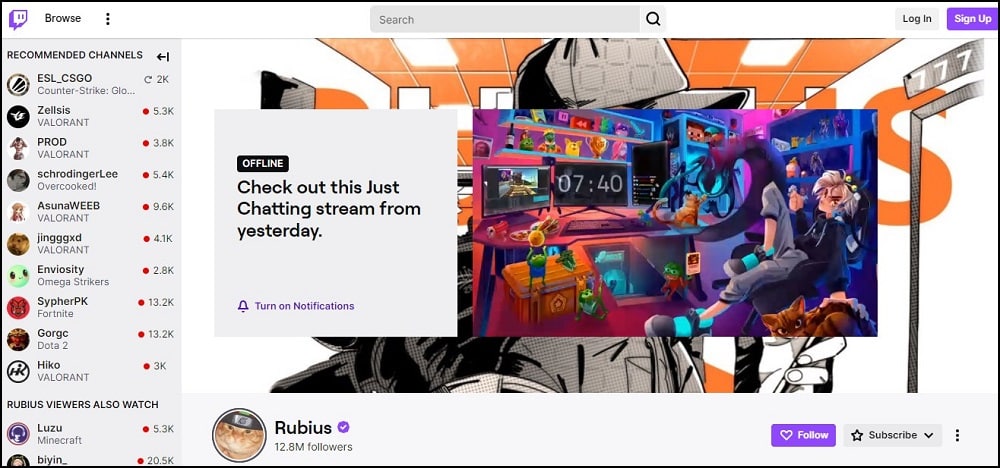 Rubius Twitch Streamers