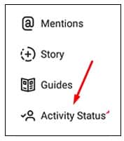 Show Activity Status