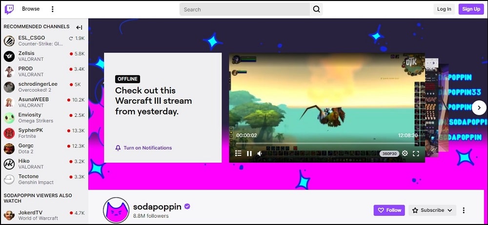 Sodapoppin Twitch Streamers