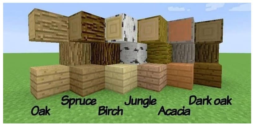 Types of wood in Minecraft to craft boats