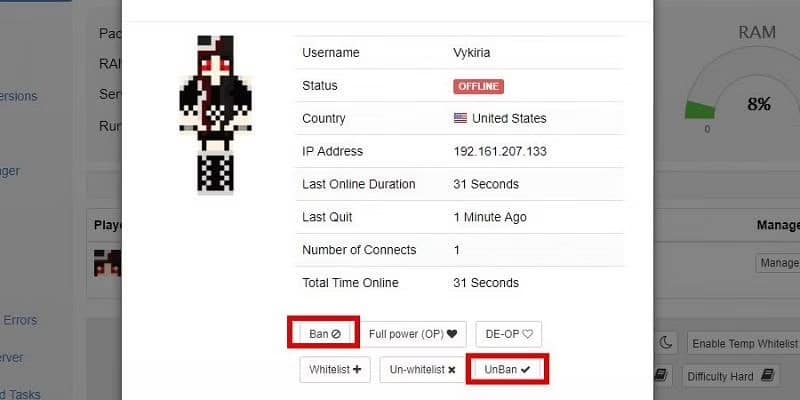 Unban Someone on Minecraft overview