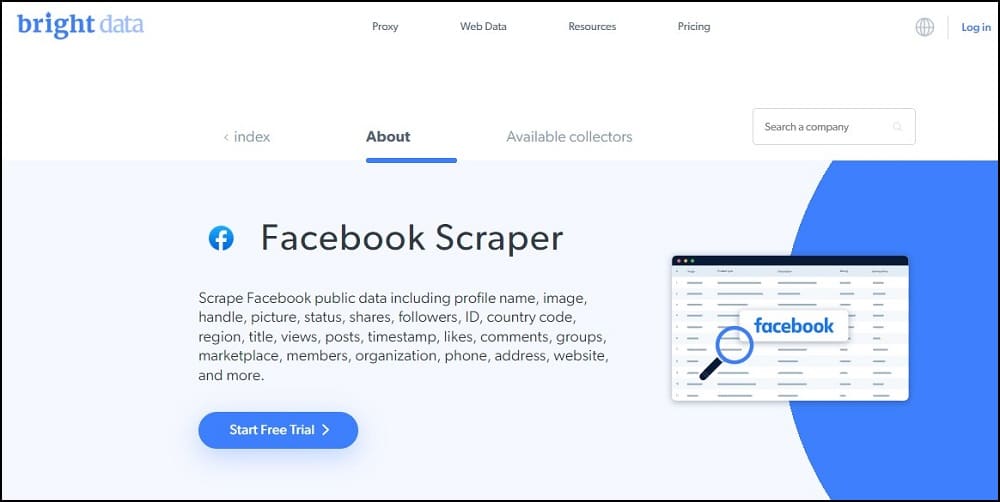 Bright Data for Facebook Scrapers