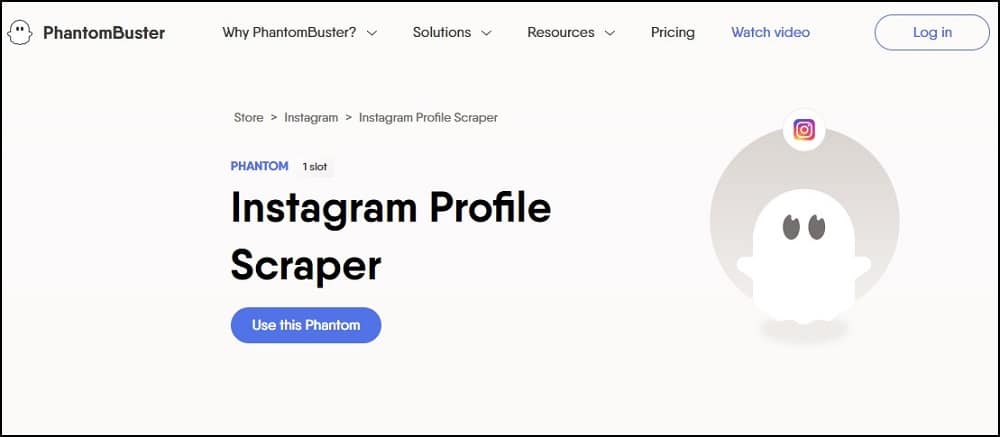 Phantombuster for Instagram Scrapers