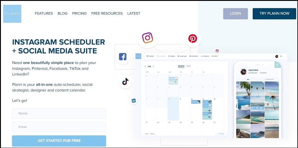 Plann for Free Instagram Scheduler