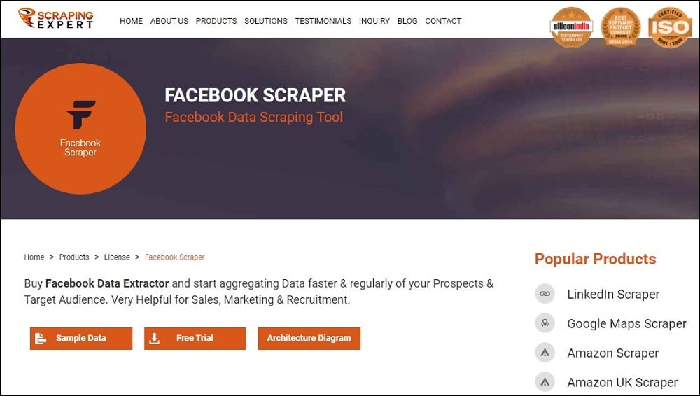 ScrapingExpert for Facebook Scrapers