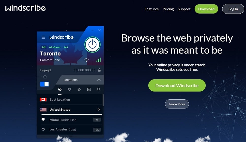 Windscribe overview