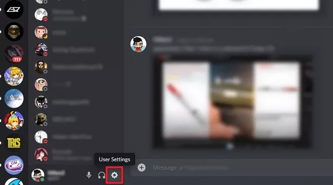 click on the Gear Icon