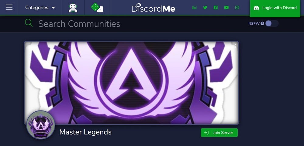 Apex Legends Masters Discord Server