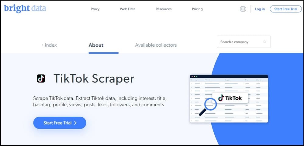 Bright Data for TikTok Scraper overview