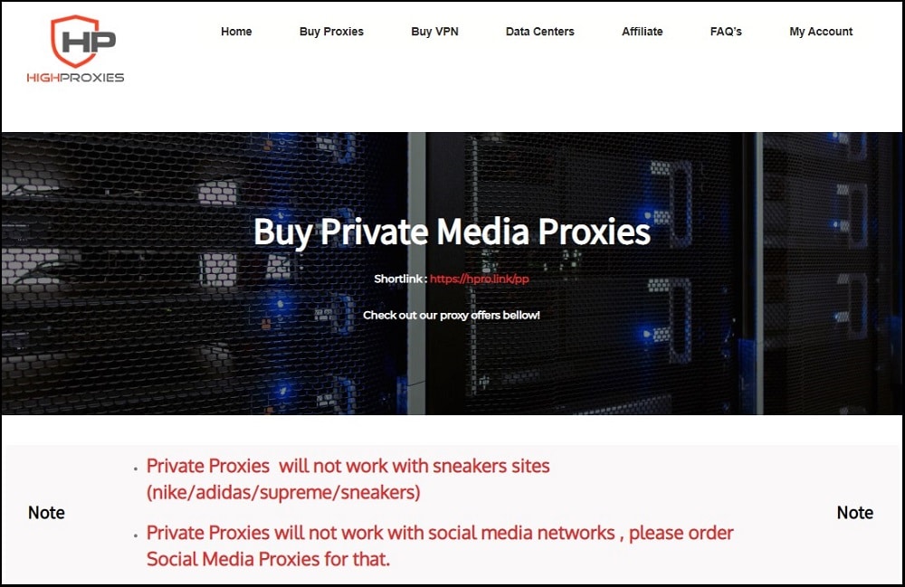 Highproxies for Private Media Proxies Overview