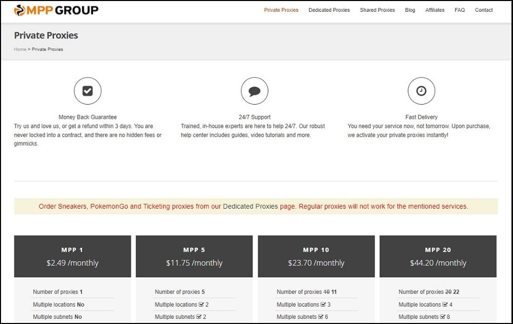 MyPrivateProxy Overview