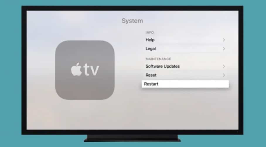 Restarting Apple TV