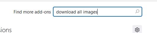 Download Image Option on Download All Images