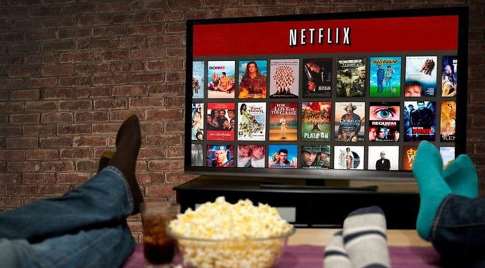 Netflix content is streamed through TV