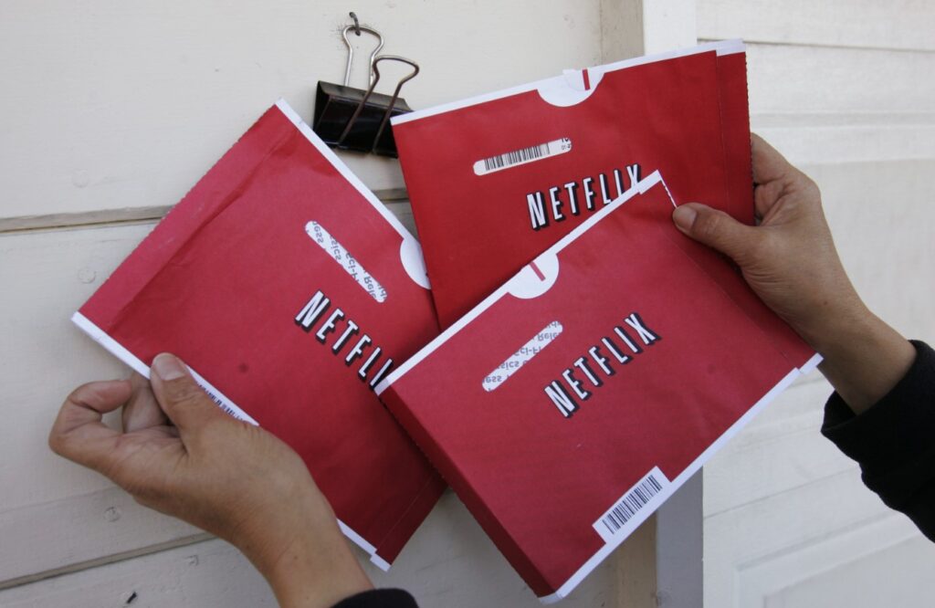 Netflix earned about $200 million from the DVD rental service
