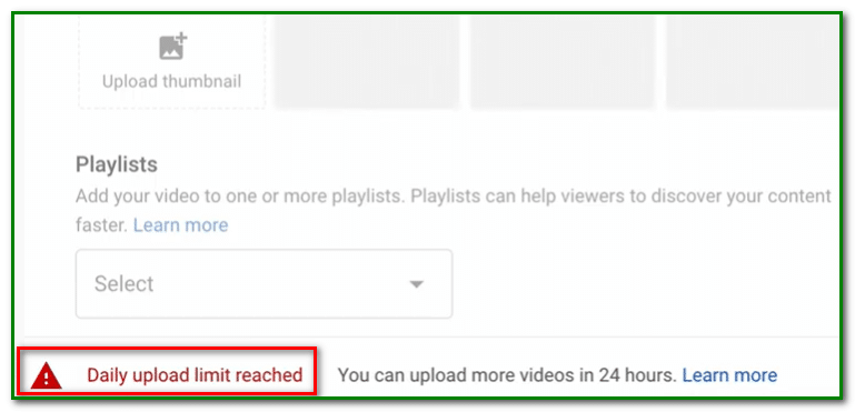Reasons Why YouTube May Limit Your Daily Uploads