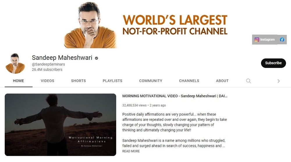 Sandeep Maheshwari Youtuber in India
