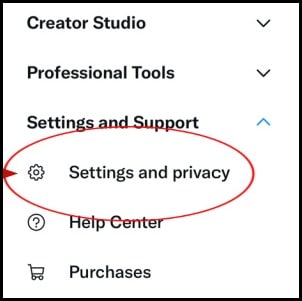 Settings and Privacy