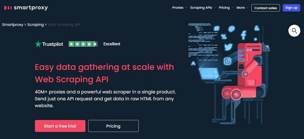 Smartproxy Web Scraping API overview