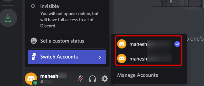 Switch Accounts