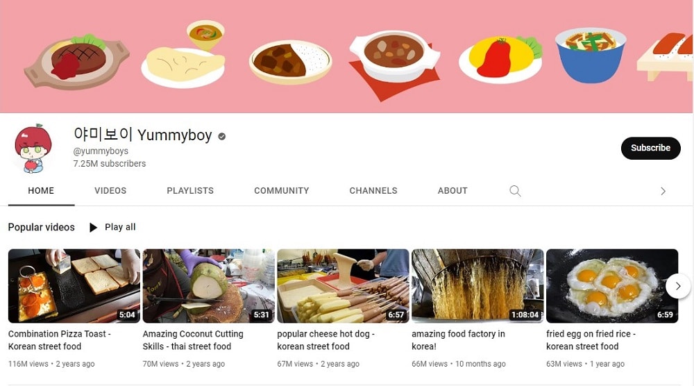 Yummyboy korean YouTubers