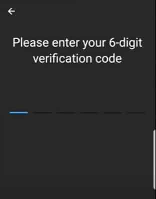 verification code