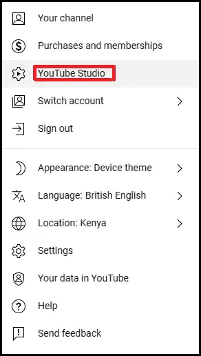 youtube studio