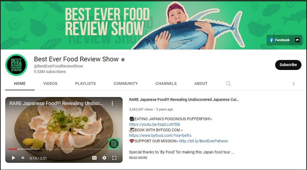 Best Ever Food Review Show Traveling Youtuber