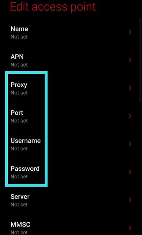 Edit Access Point