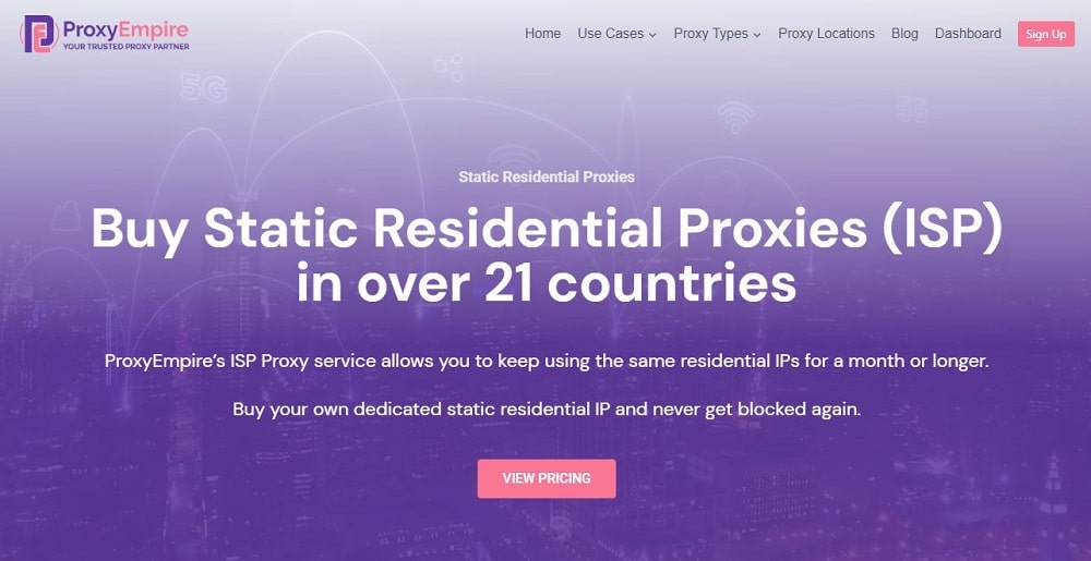 ProxyEmpire for Buy Static Residential Proxies ISP