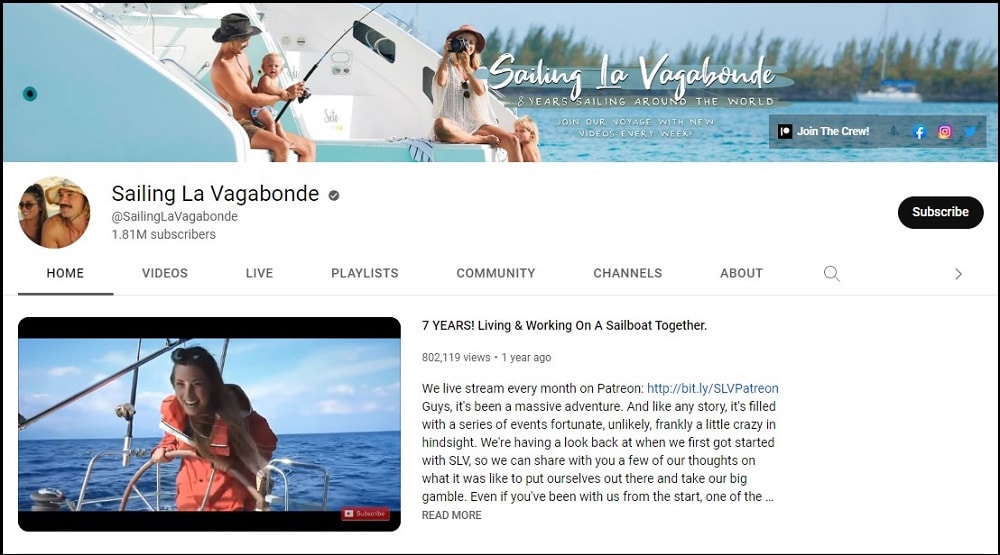 Sailing La Vagabonde Traveling Youtuber