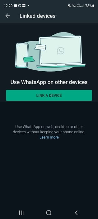 WhatsApp website to link WhatsApp Web with your mobile phone