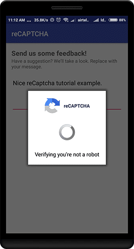 android reCAPTCHA