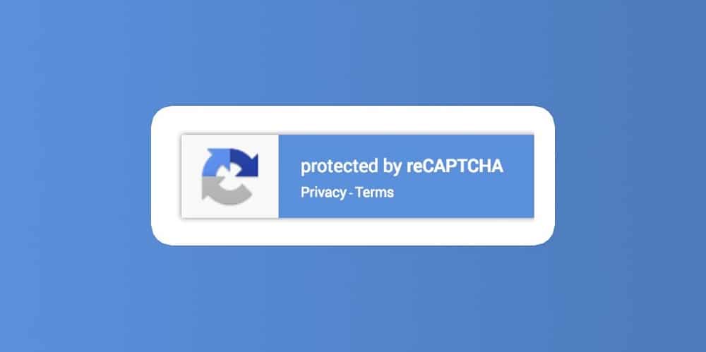 reCaptcha v2 (Invisible reCaptcha badge)