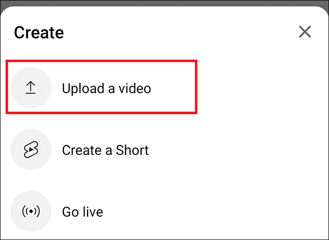 upload video