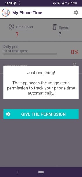 Prompt will appear requesting the app