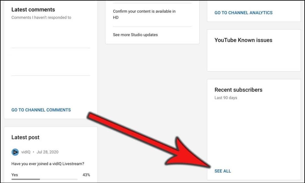 Subscribers on your YouTube channel