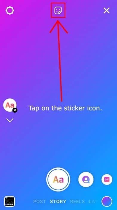 Tap the Photo Library icon