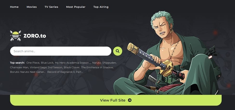 Zoro Homepage