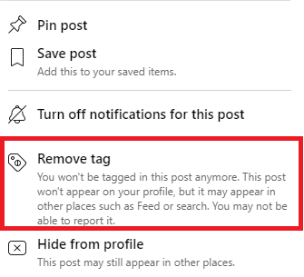 remove tag