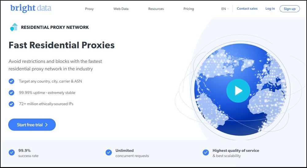 Bright Data Overall Best Residential Proxies