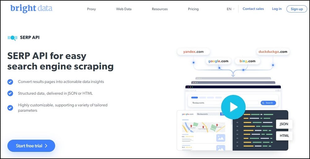 Bright Data SERP API Overview