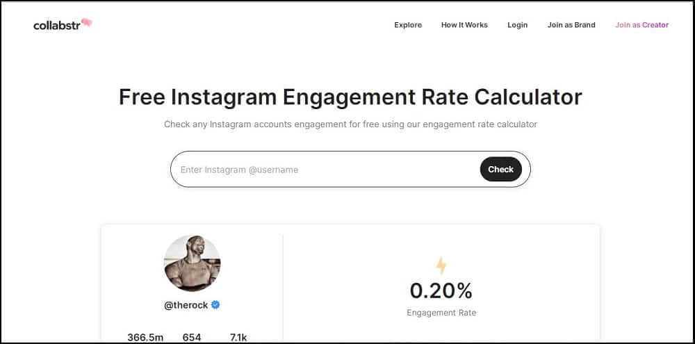 Collabstr Instagram Engagement Rate Calculator