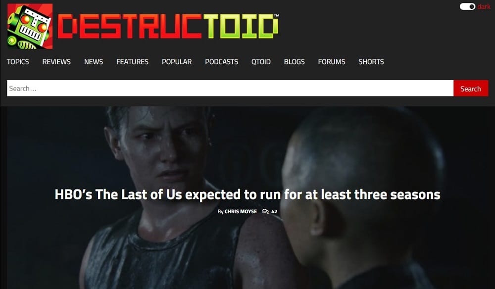 Destructoid Homepage