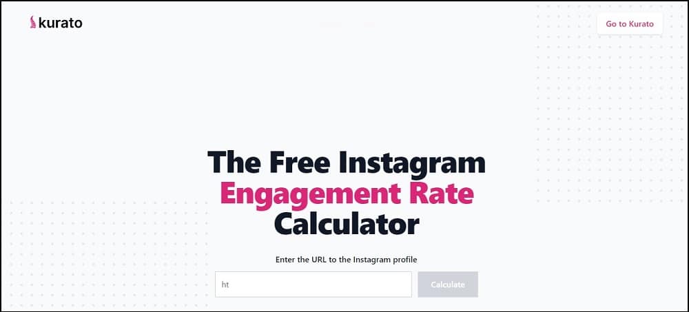 Kurato Instagram Engagement Rate calculator