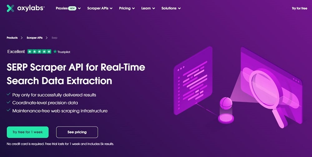 Oxylabs SERP Scraping API Overview