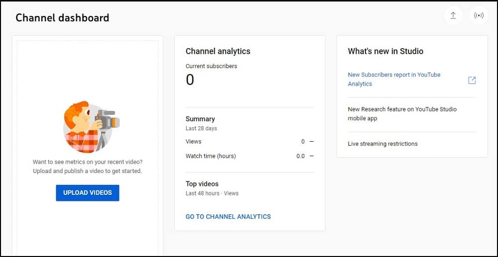 YouTube Creator Studio Analytics