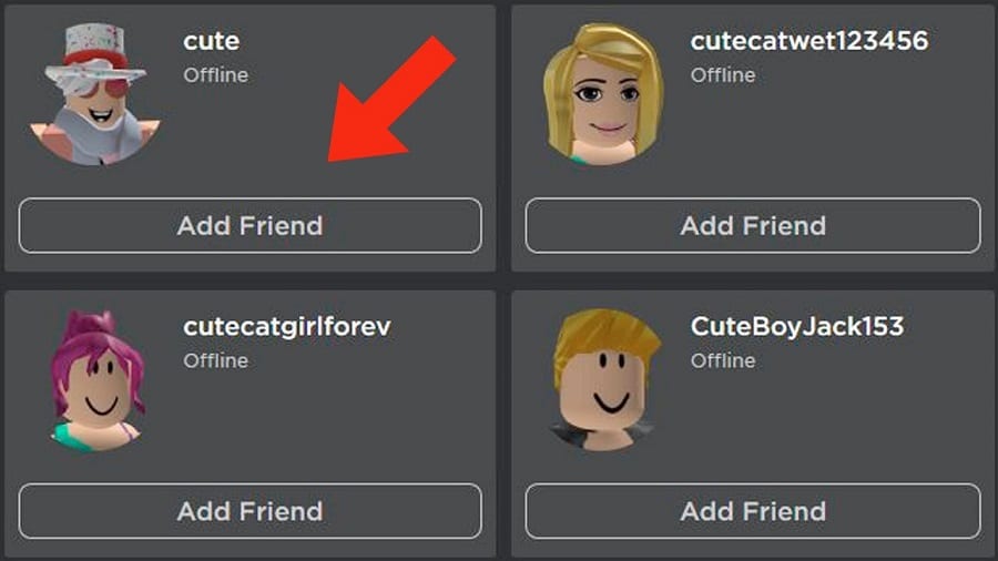 Add Friend option