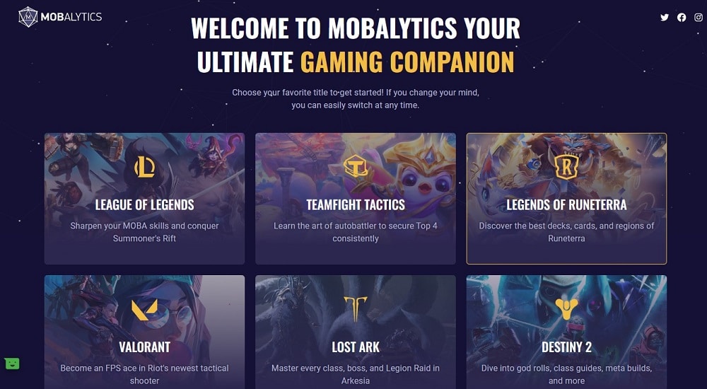 App mobalytics gg Overview